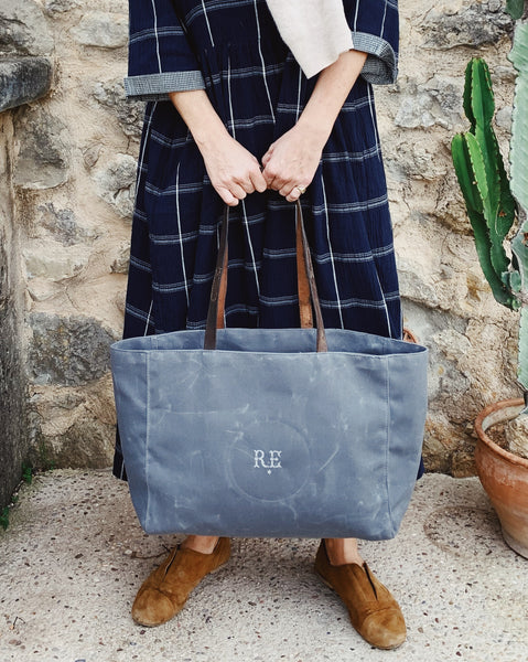 Waxed Canvas Reversible Tote