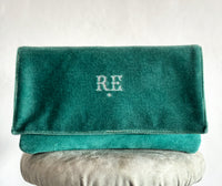 BINIALI CLUTCH - VINTAGE TURQUOISE VELVET ONE-OFF