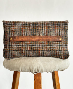 BINIALI CLUTCH - VINTAGE HARRIS TWEED ONE-OF-A-KIND