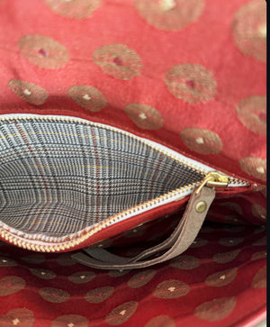 BINIALI CLUTCH - VINTAGE HARRIS TWEED ONE-OF-A-KIND