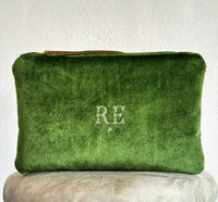 PETRA POUCH - VINTAGE VELVET RACING GREEN