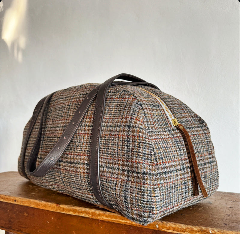 DEIA DUFFLE VINTAGE HARRIS TWEED ONE-OF-A-KIND