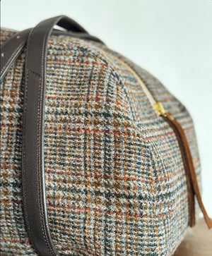 DEIA DUFFLE VINTAGE HARRIS TWEED ONE-OF-A-KIND