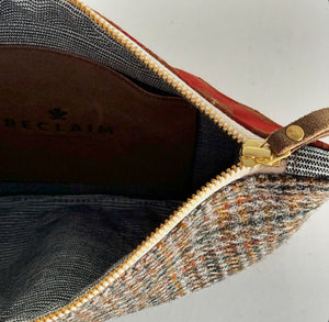 PETRA POUCH - VINTAGE RAW WOVEN SILK