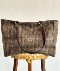 ORIENT TOTE - VINTAGE HARRIS TWEED - ONE-OF-A-KIND