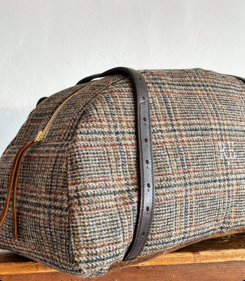 DEIA DUFFLE VINTAGE HARRIS TWEED ONE-OF-A-KIND