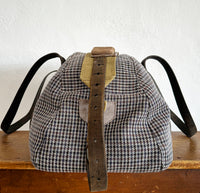 DEIA DUFFLE Bespoke, One-Of-A-Kind, Surplus Italian Tweed & Vintage  Charcoal Paisley.