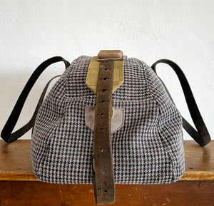 DEIA DUFFLE Bespoke, One-Of-A-Kind, Surplus Italian Tweed & Vintage  Charcoal Paisley.