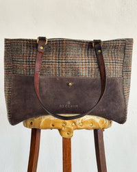 ORIENT TOTE - VINTAGE HARRIS TWEED - ONE-OF-A-KIND