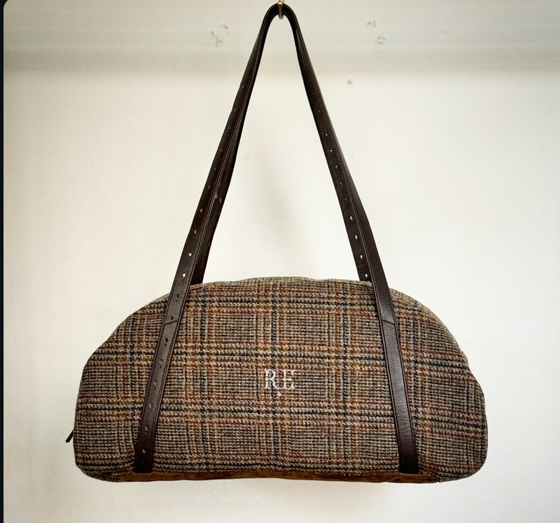 DEIA DUFFLE VINTAGE HARRIS TWEED ONE-OF-A-KIND